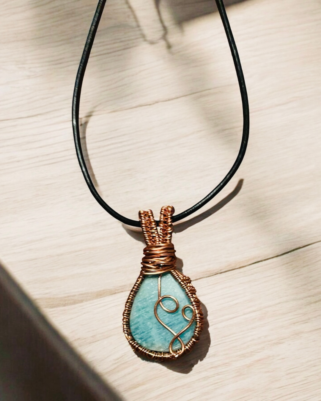 Amazonite Teardrop Pendant | R.C. Designs