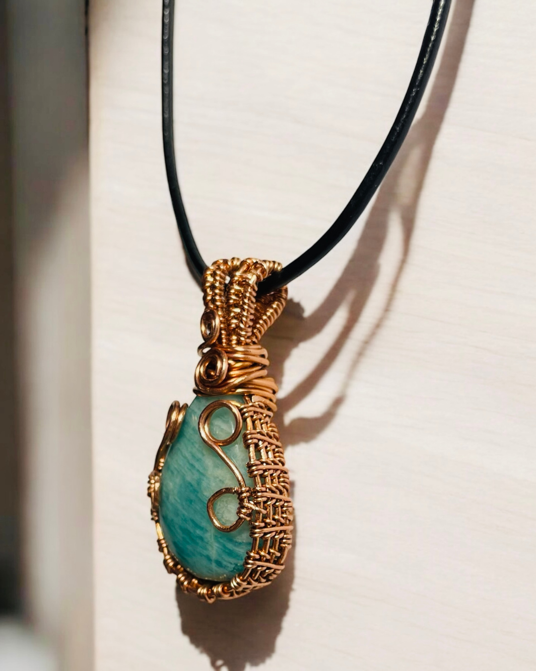 Amazonite Teardrop Pendant | R.C. Designs
