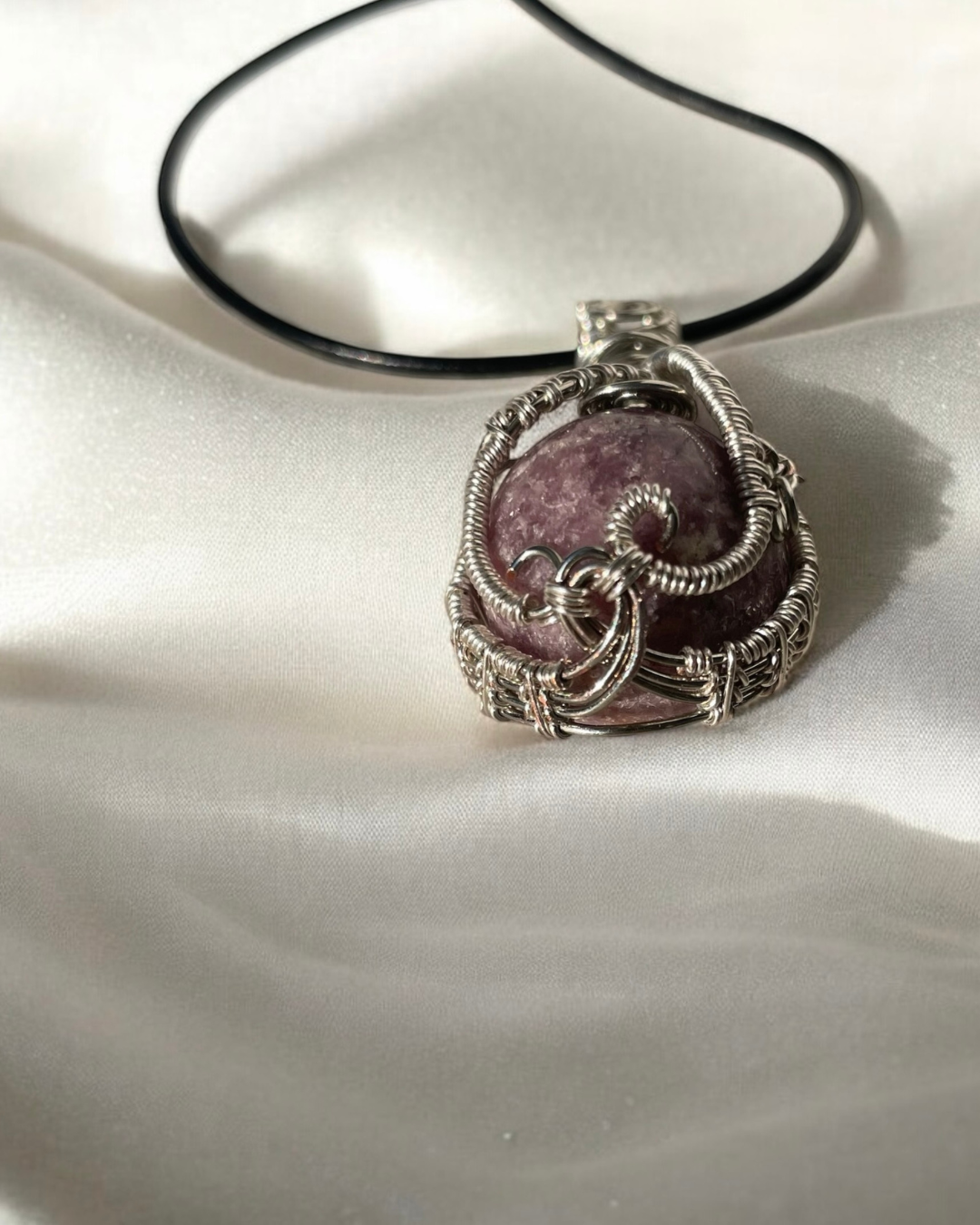 Lepidolite Sphere Pendant | R.C. Designs