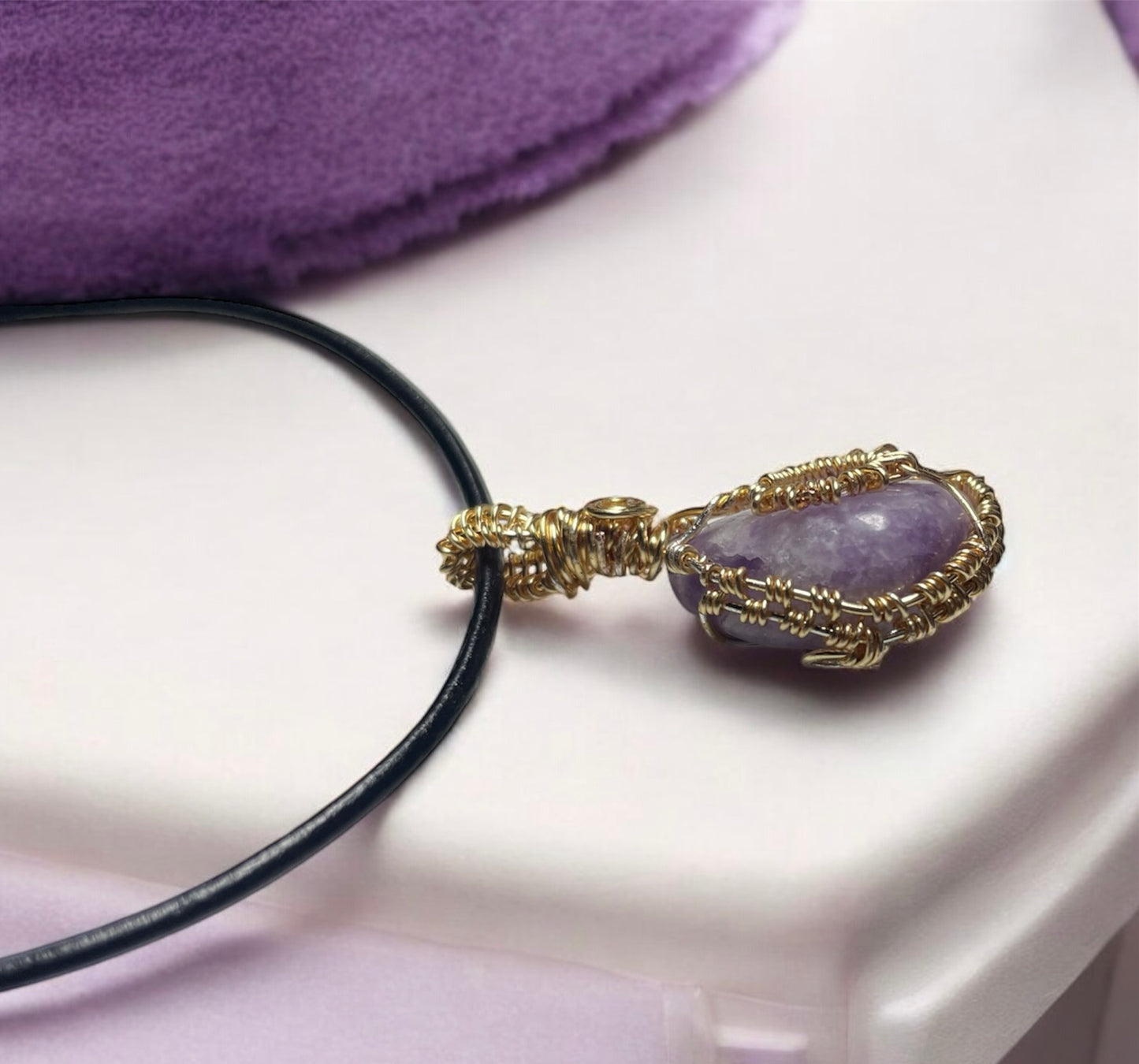 Lepidolite Sun Pendant | R.C. Designs