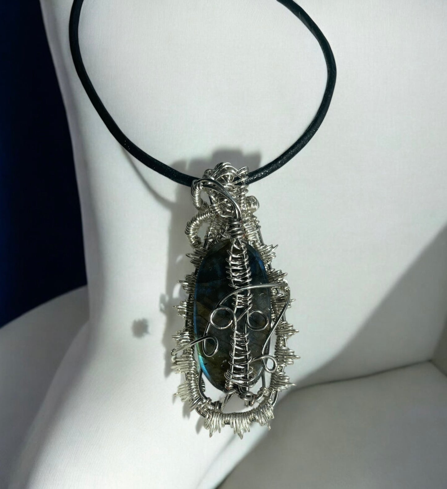 Labradorite Flower Pendant | R.C. Designs