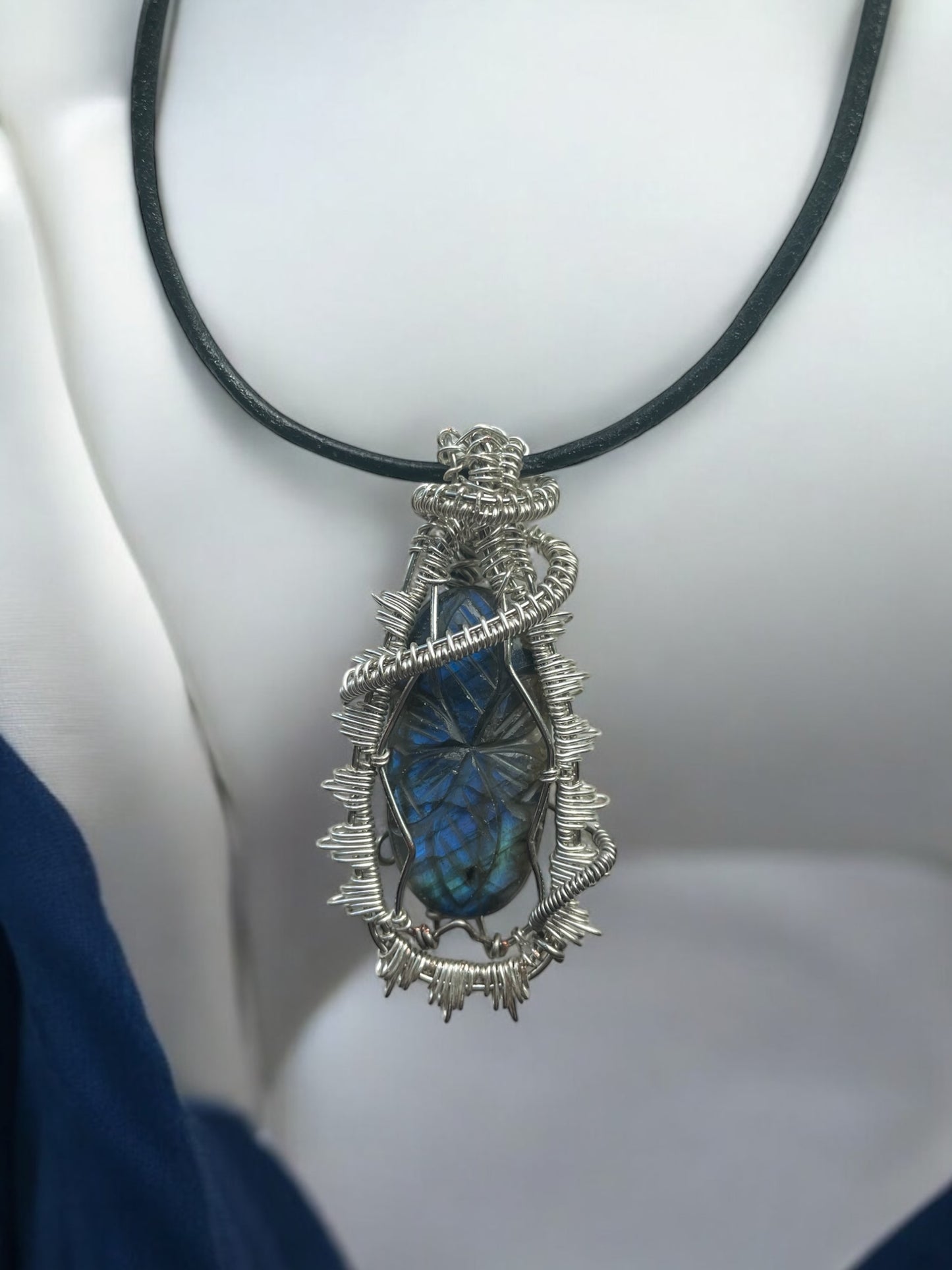 Labradorite Flower Pendant | R.C. Designs