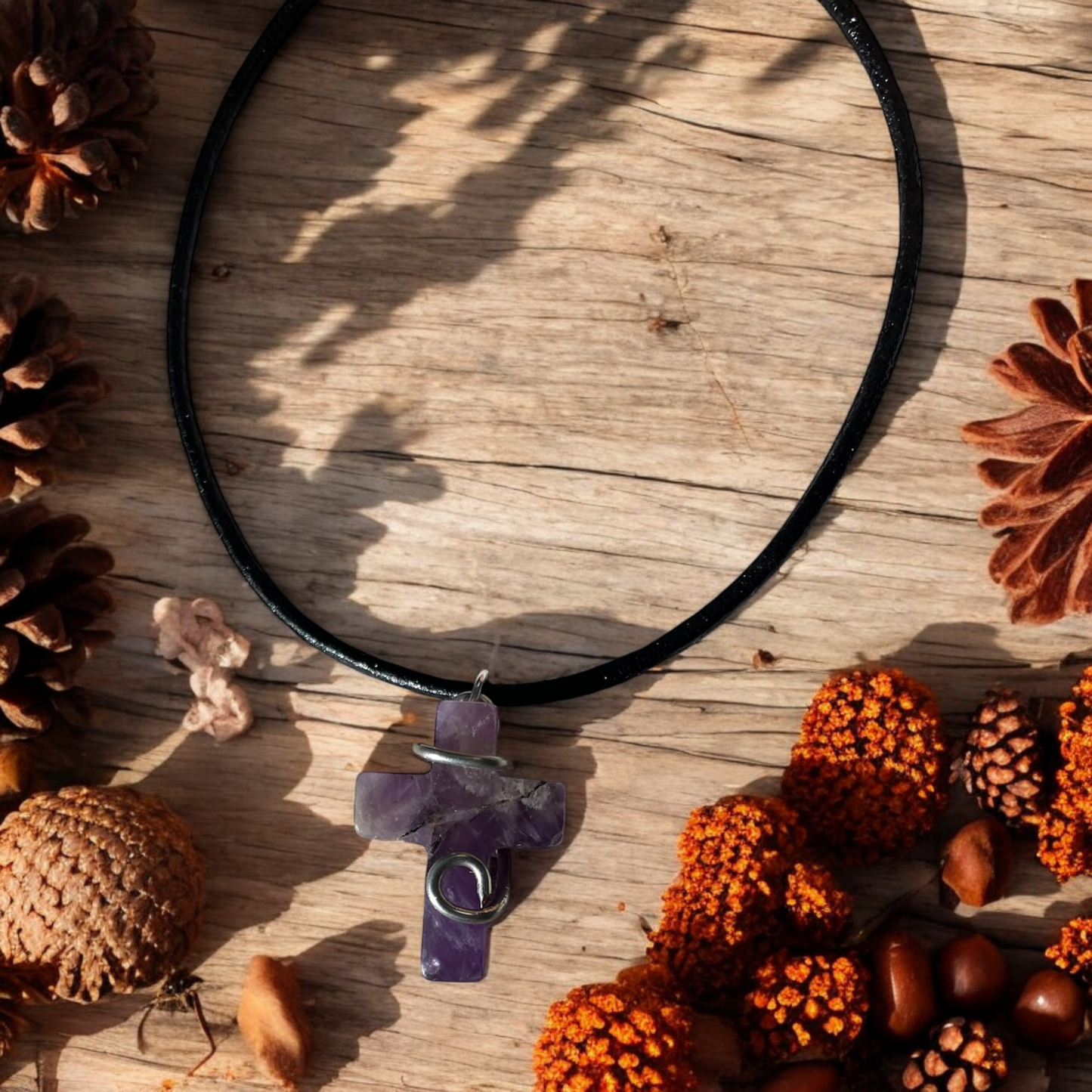 Amethyst Cross Pendant | R.C. Designs