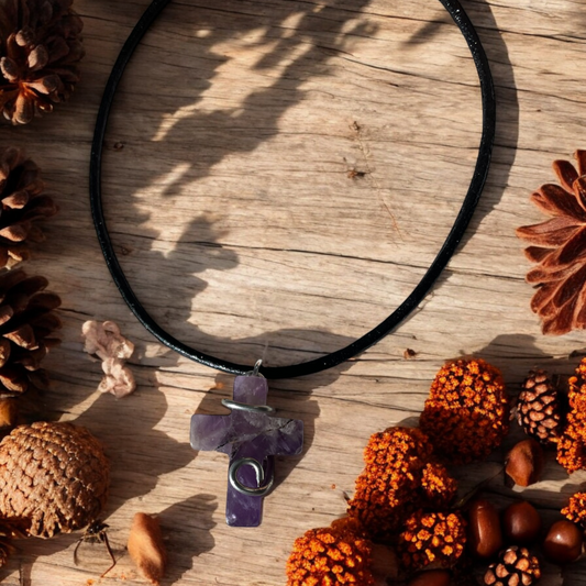 Amethyst Cross Pendant | R.C. Designs