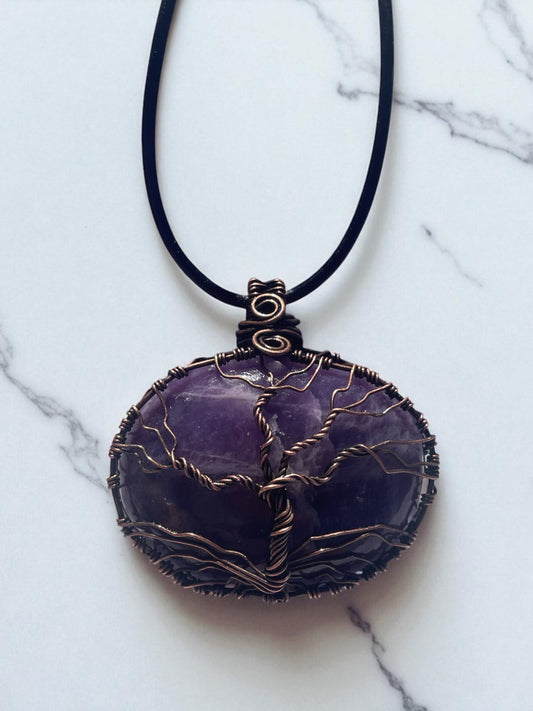 Lepidolite Tree of Life Pendant | R.C. Designs