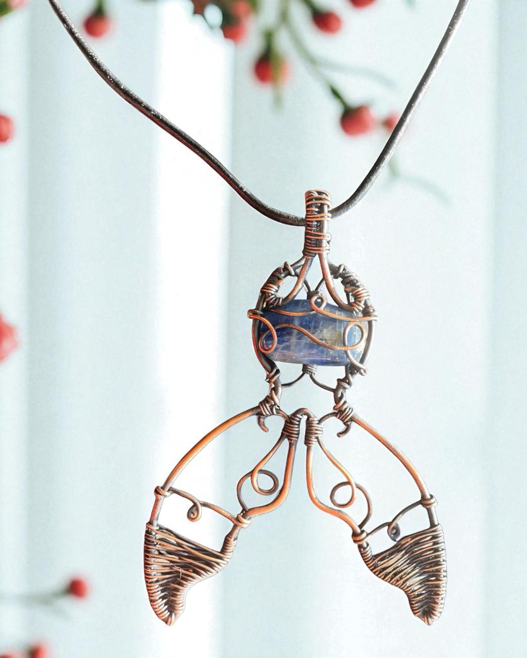 Blue Kyanite Mermaid Tale Pendant | R.C. Designs
