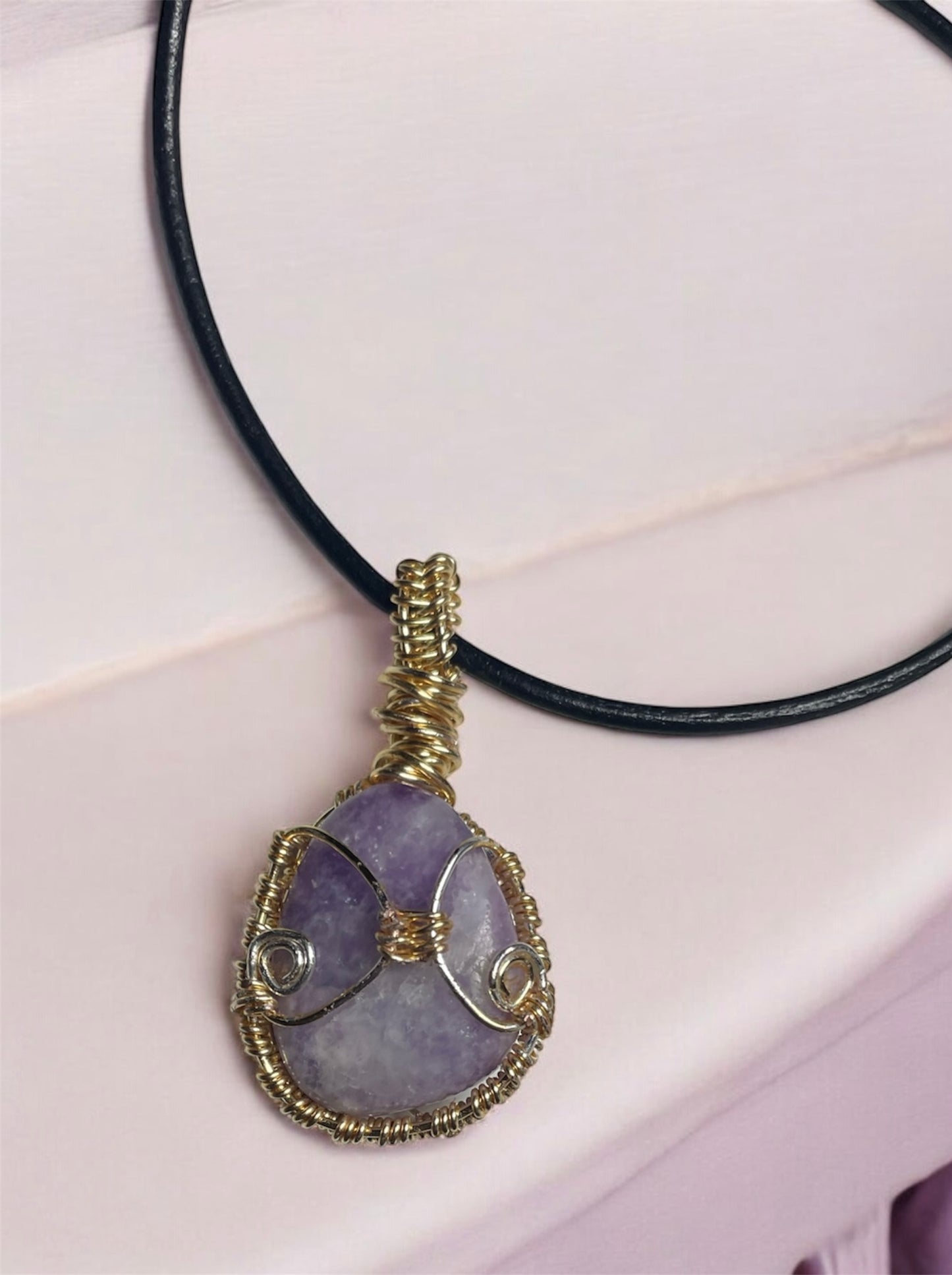 Lepidolite Sun Pendant | R.C. Designs