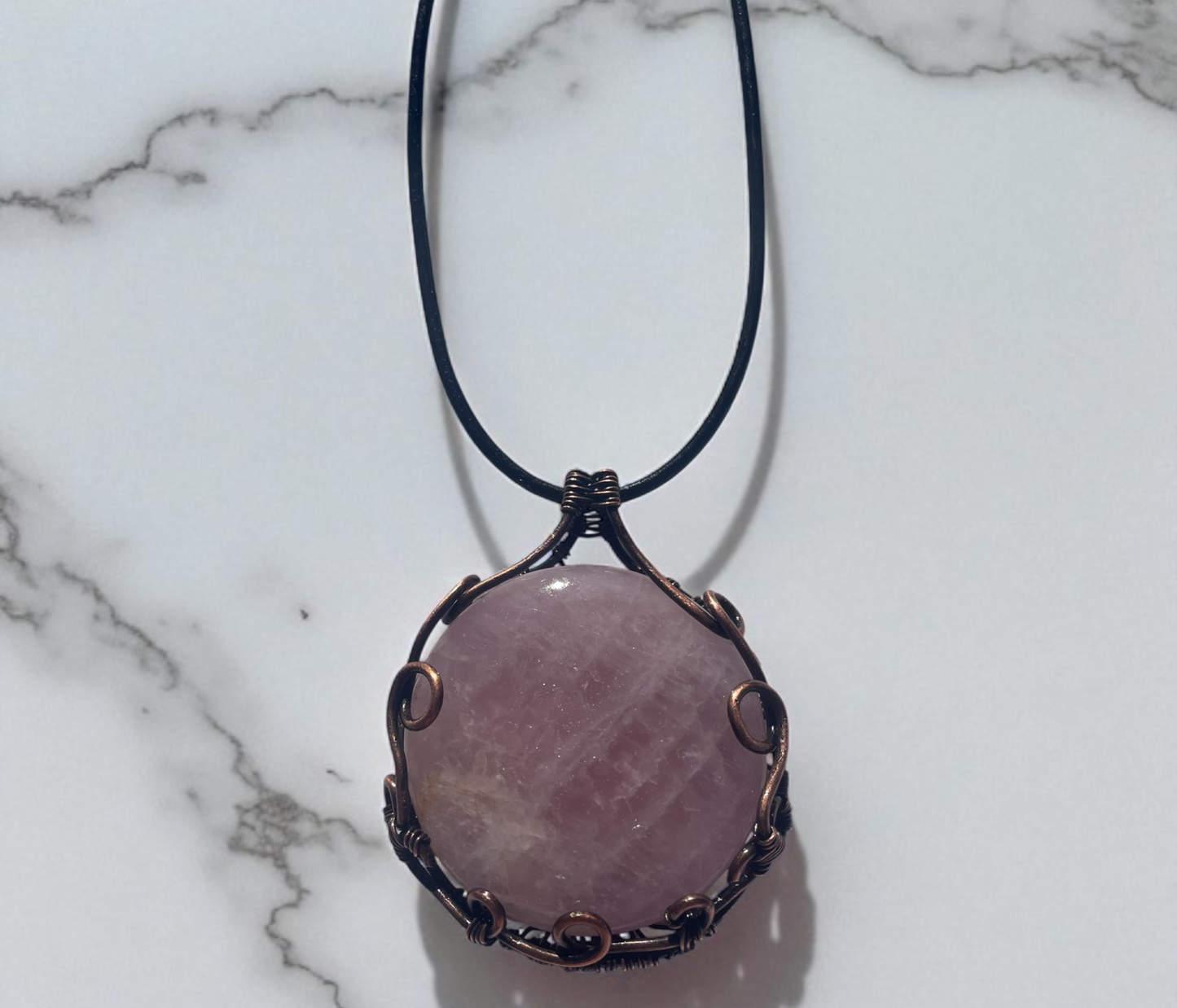 Rose Quartz Tree of Life Pendant | R.C. Designs