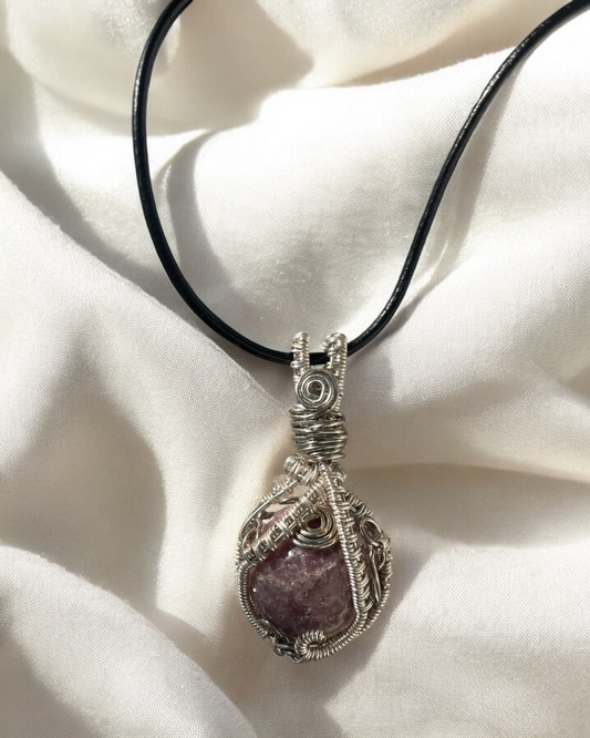 Lepidolite Sphere Pendant | R.C. Designs