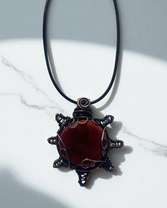 Sardonyx Sun Pendant | R.C. Designs