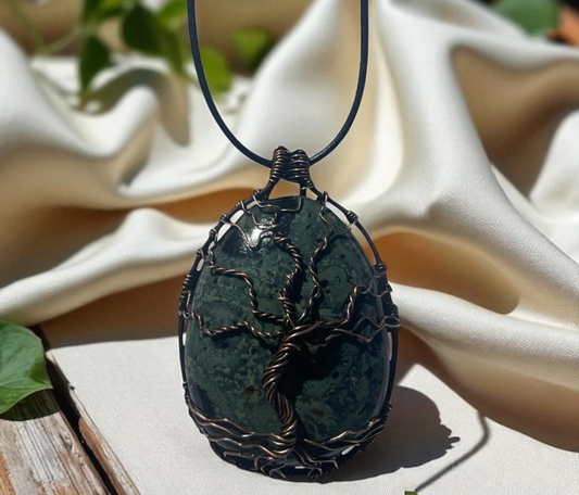 Kambaba Jasper Tree of Life Pendant | R.C. Designs
