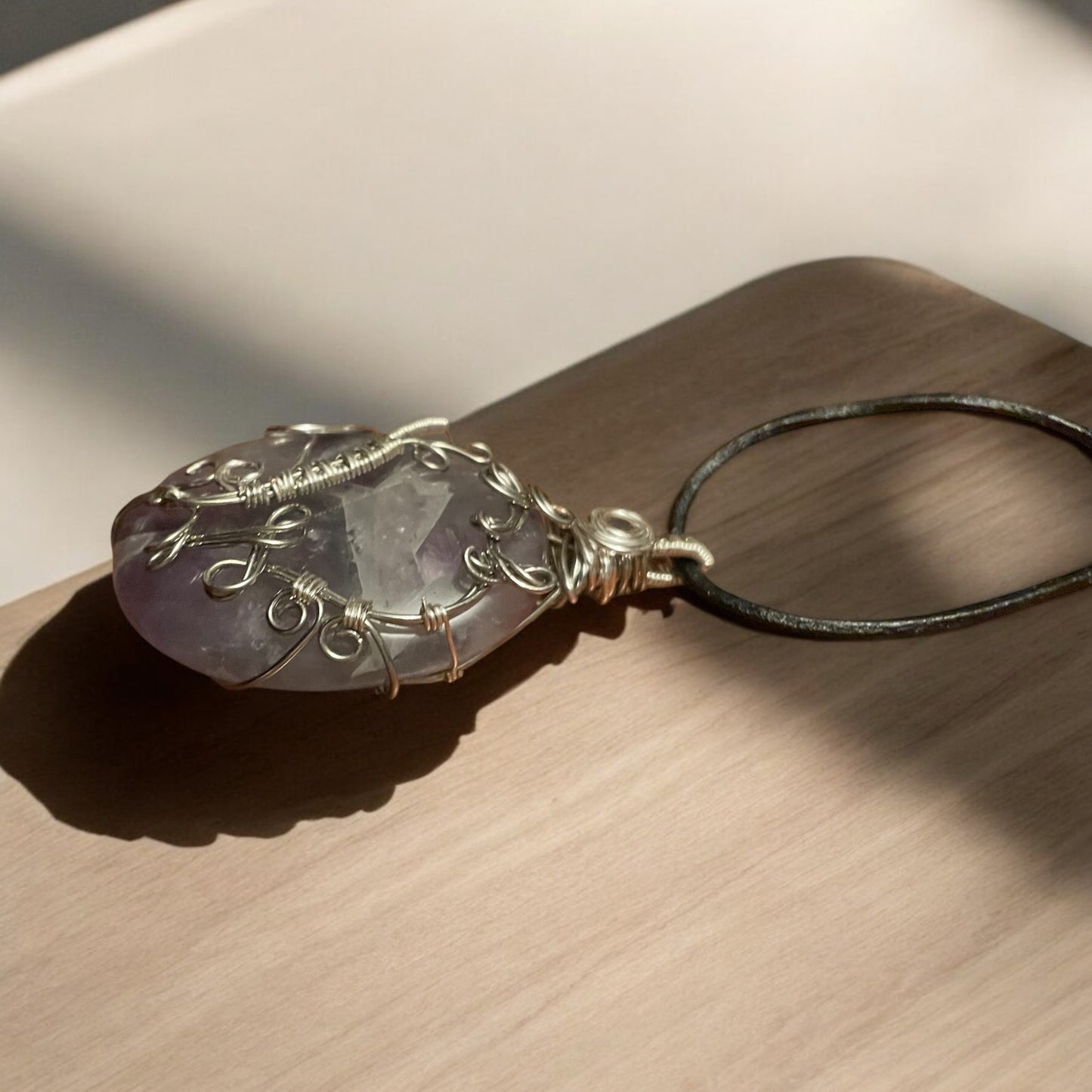 Rainbow Fluorite Round Pendant | R.C. Designs