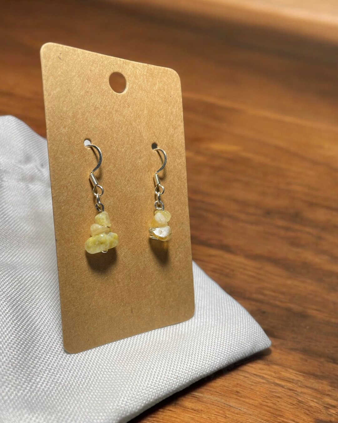 Citrine Crystal Chip Earrings | R.C. Designs