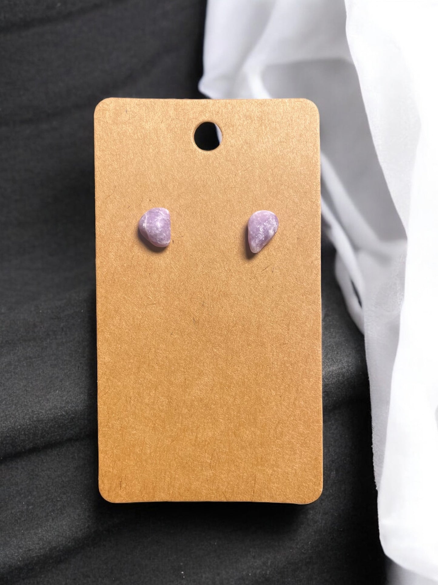 Lepidolite Crystal Chip Earrings | R.C. Designs