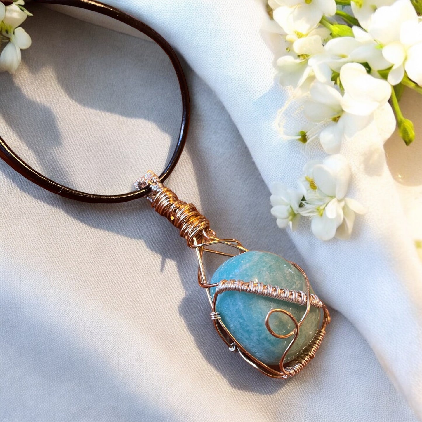 Amazonite Tumble Pendant
