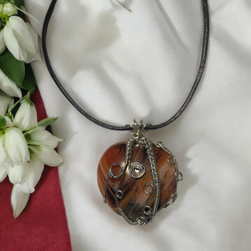 Sardonyx Heart Necklace | R.C. Designs
