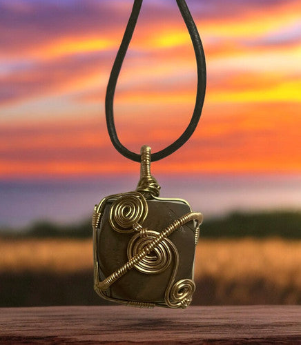 Tigers Eye Cubed Pendant | R.C. Designs